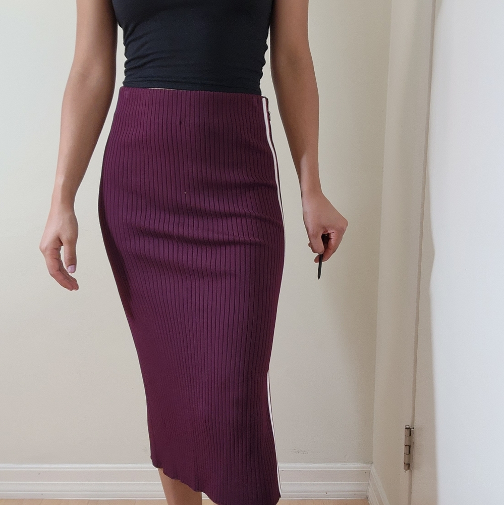 Scotch & Soda Maison Scott ribbed midi skirt Size S - Picture 4 of 13